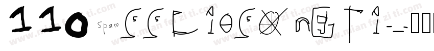 110 SSLieSongTi字体转换